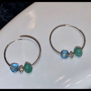 Small hoop earrings